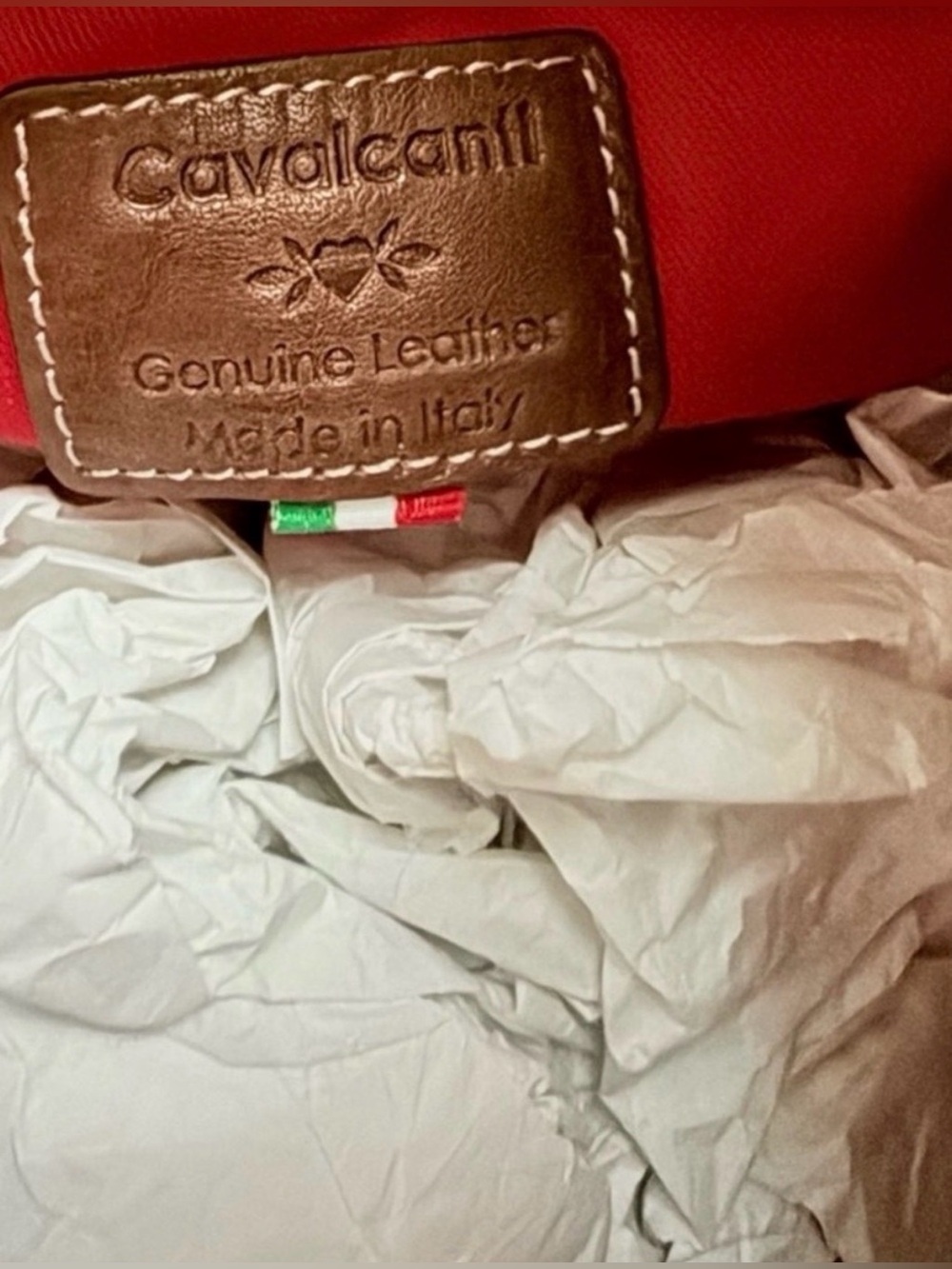 CAVALCANTI Genuine Cowhide Leather Hobo Shoulder Bag Made in Italy BNWT - Picture 5 of 10